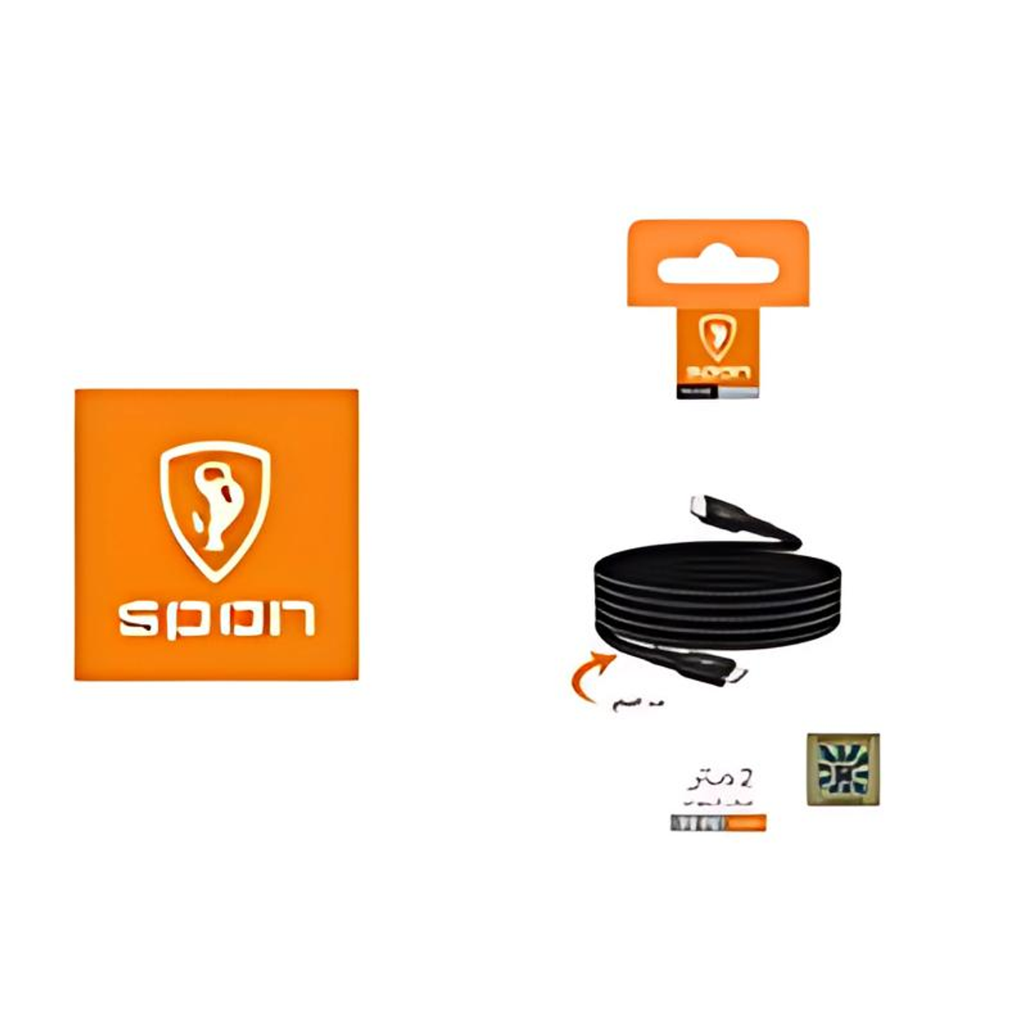 2m Fabric Type C Cable From Spoon