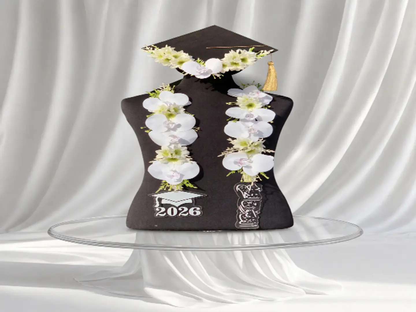 Graduation Set White Bloom