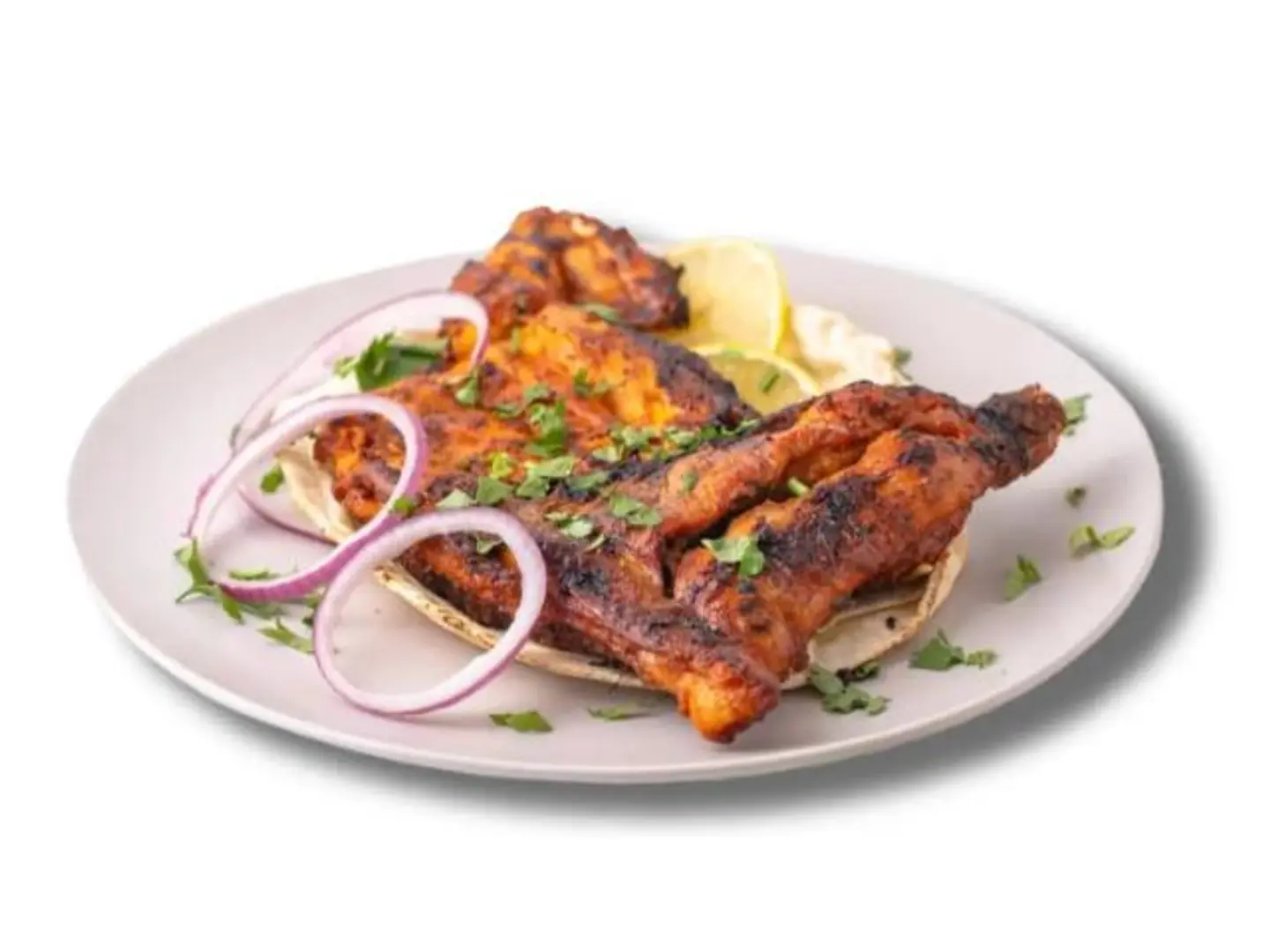 نص دجاج على الفحم