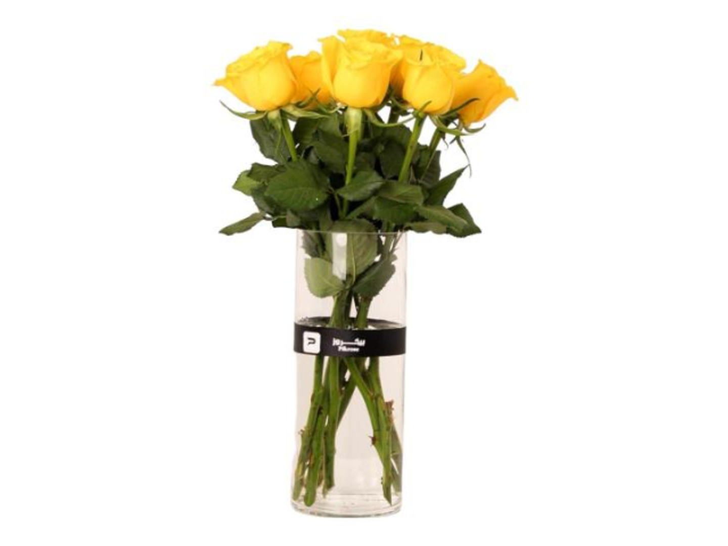 Yellow Rose Vase