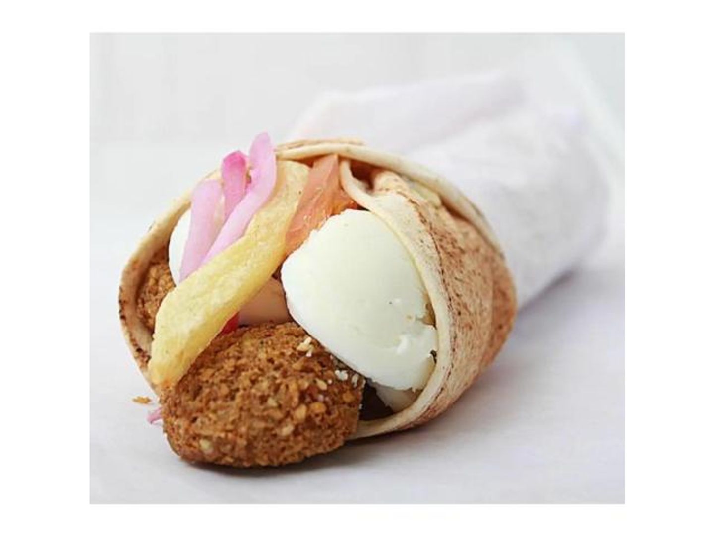 Falafel With Egg Sandwich