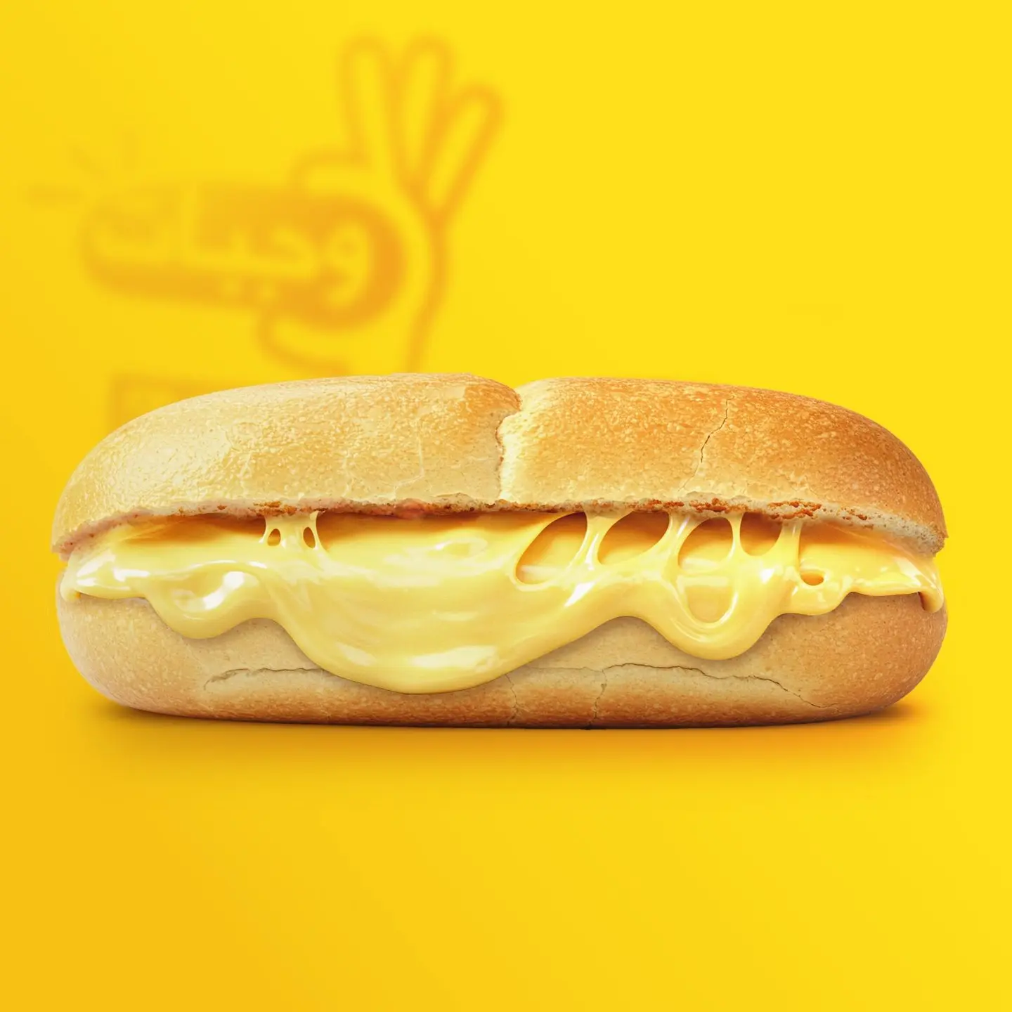 ‭ ‬ساندويتش‭ ‬جبنة‭ ‬سائلة