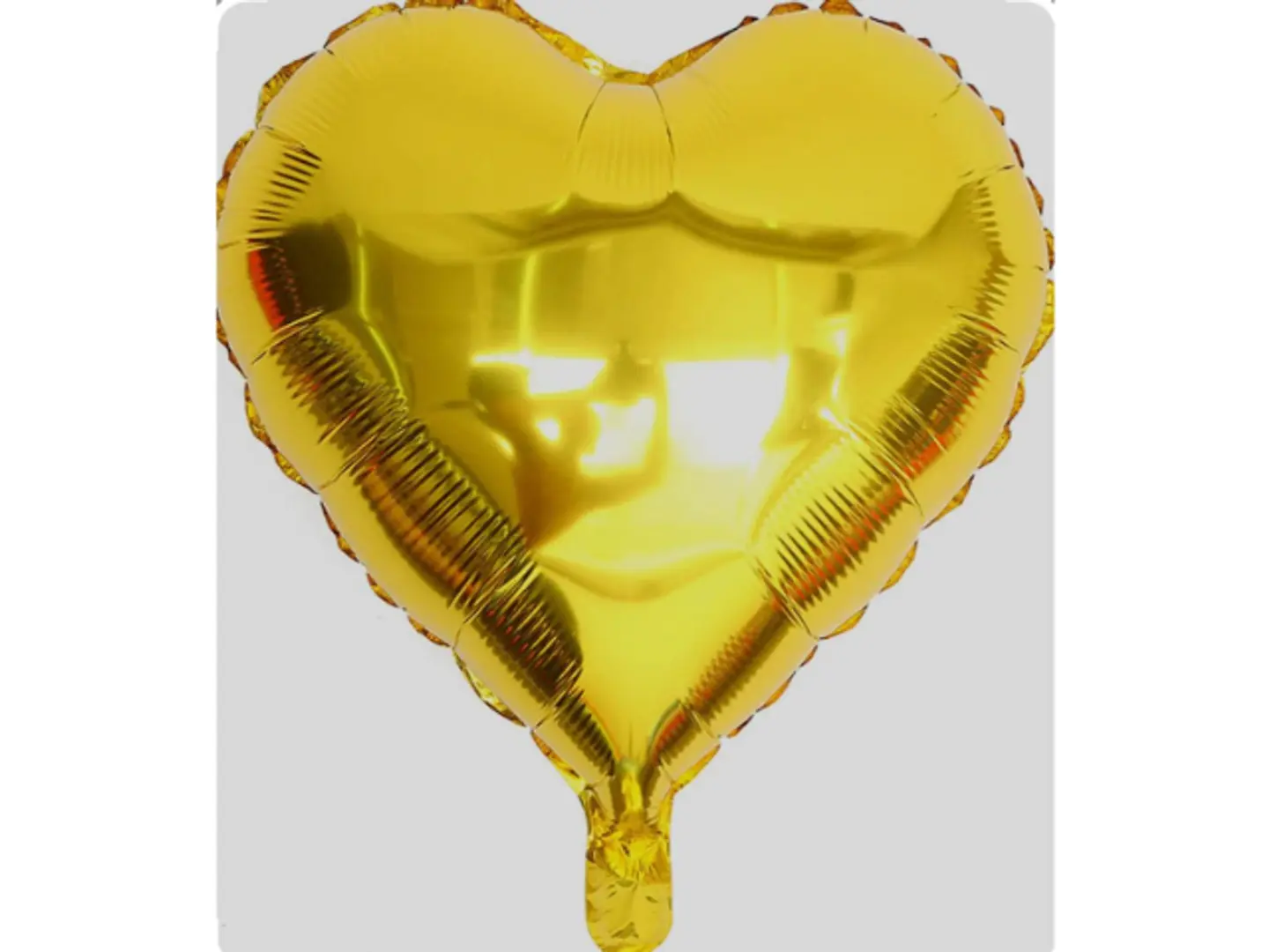 بالون قلب اصفر