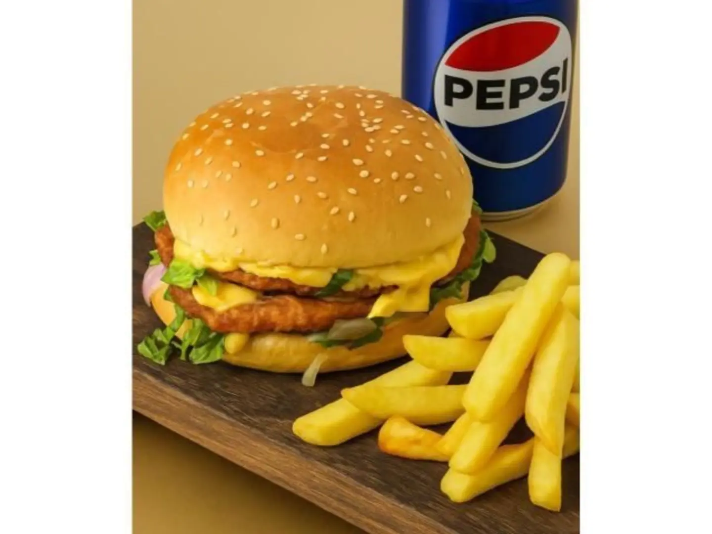 Double Fried Chicken Burger