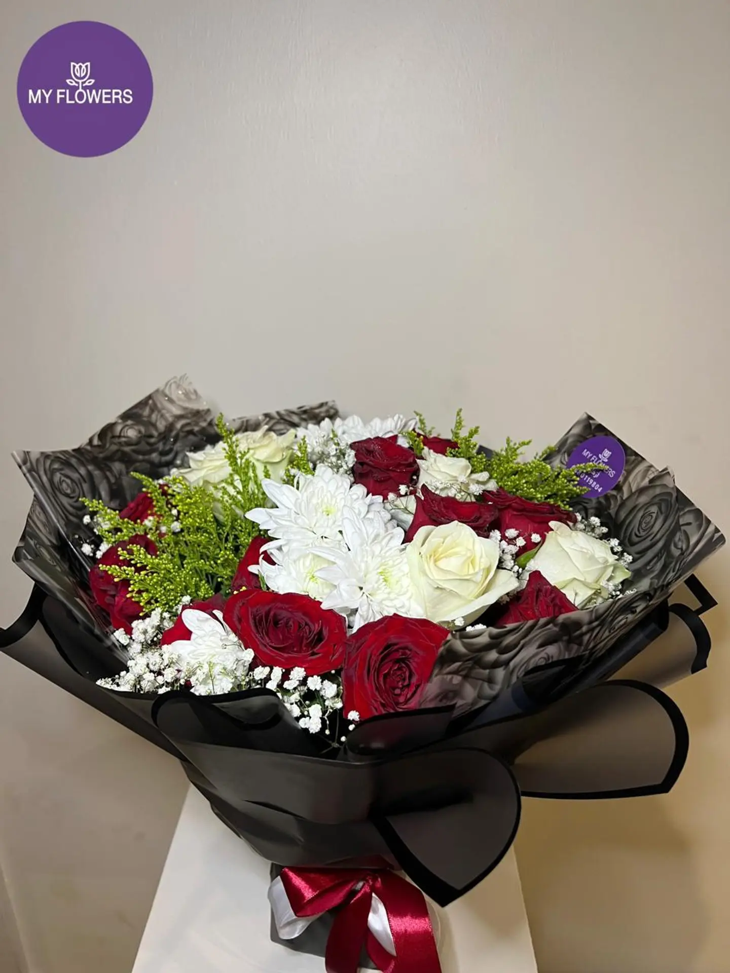 باقة احمر مني