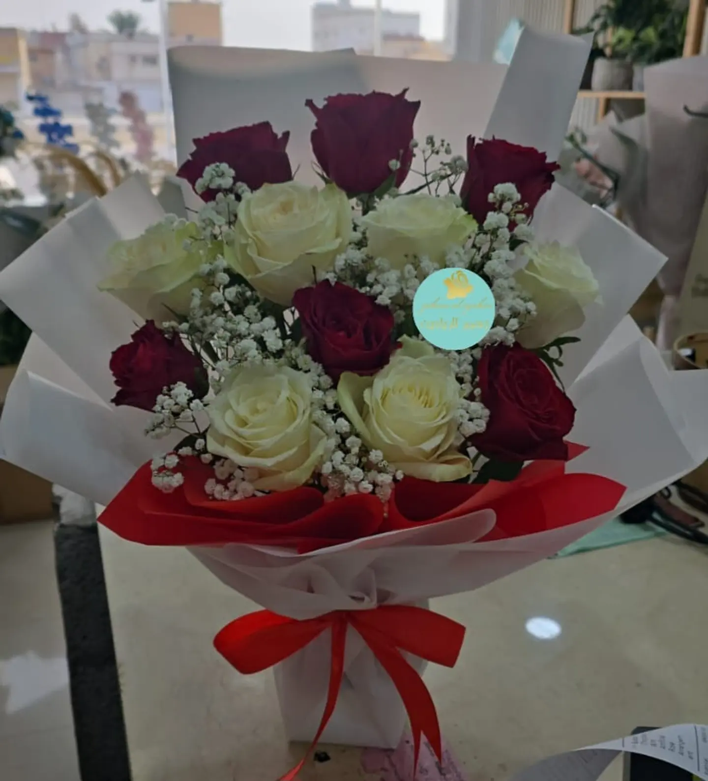 Red And White Bouqet