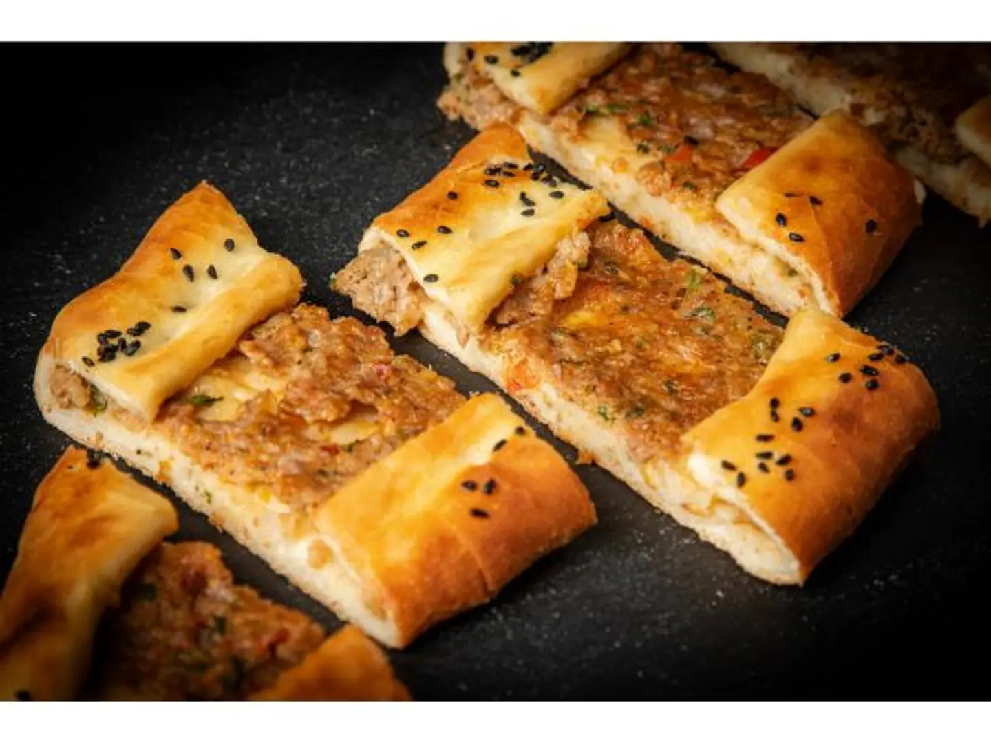 Meat Manakeesh With Mixed Cheese