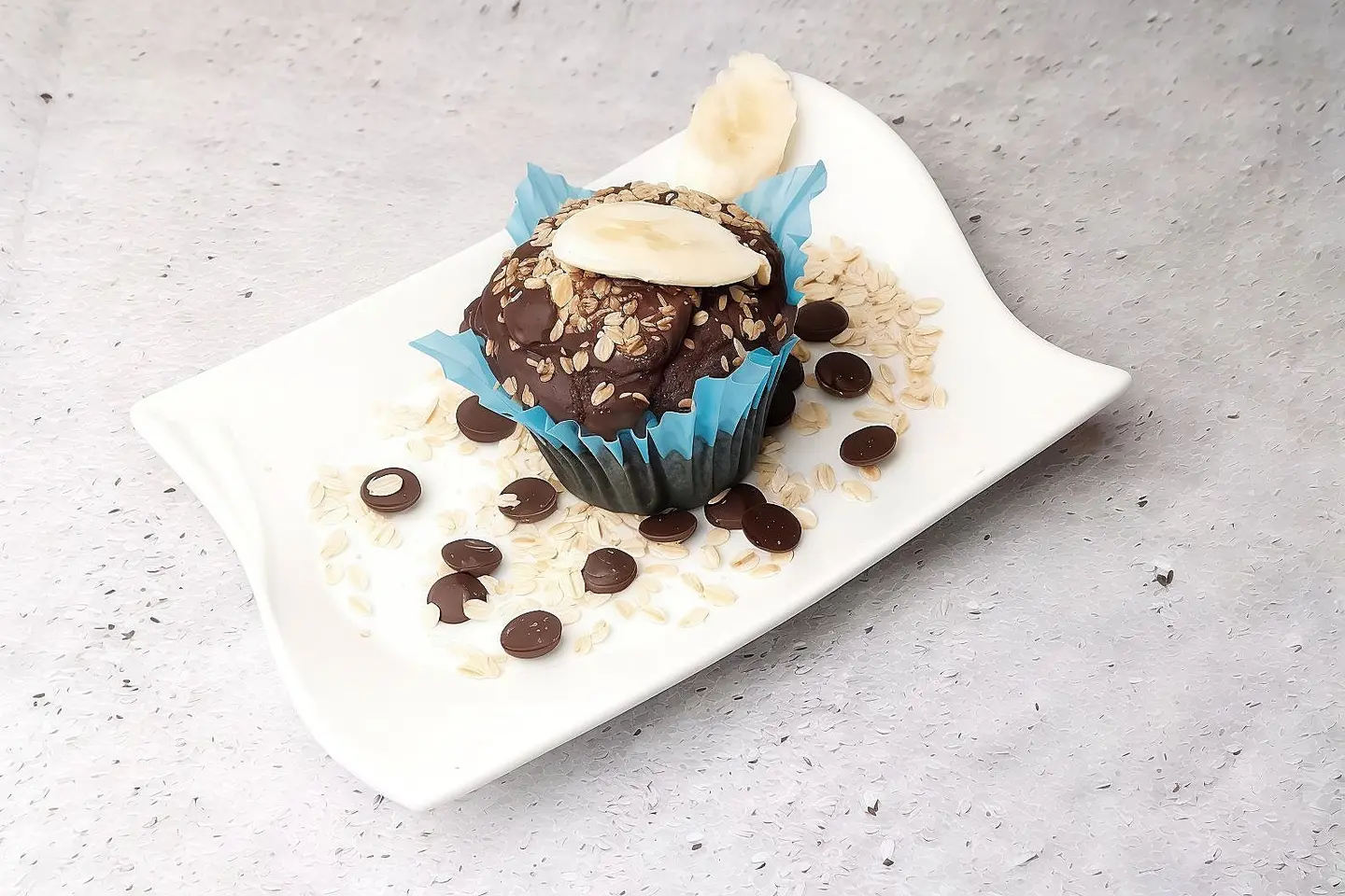 كاب كيك بالشوكلت والشوفان