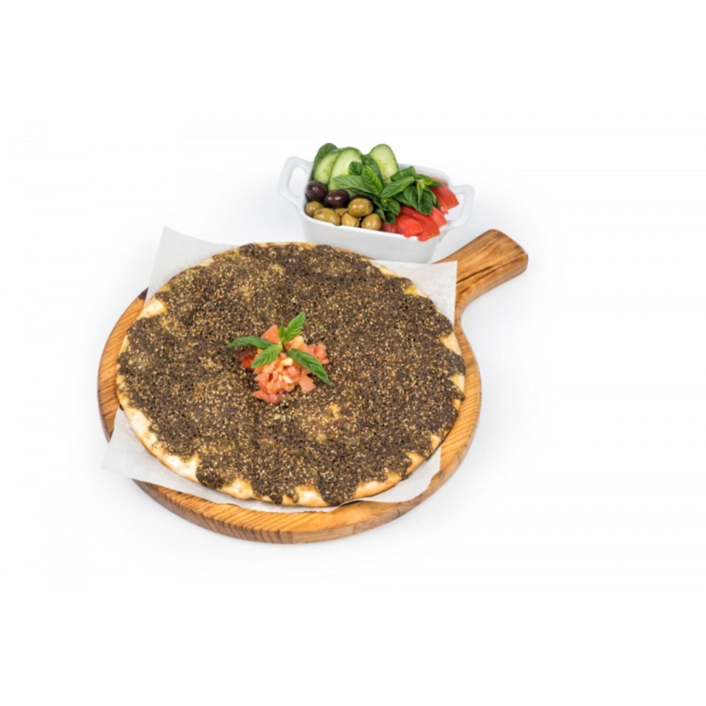 فطيرة زعتر بالطماطم