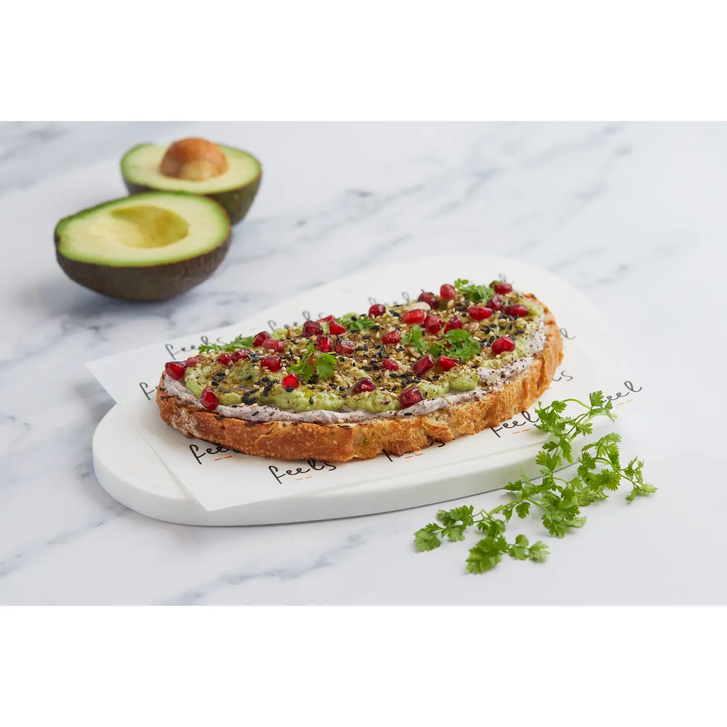Labneh And Zaatar Toast With Avocado