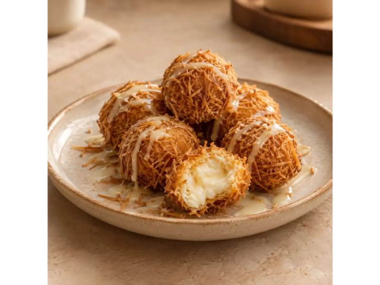 Cheese Balls With Vermicelli