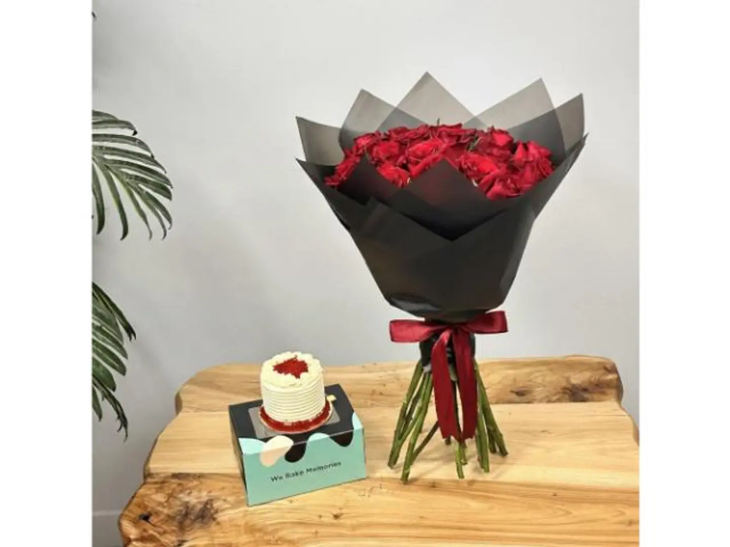 A Bouquet Of Happiness For 2026 With Cake