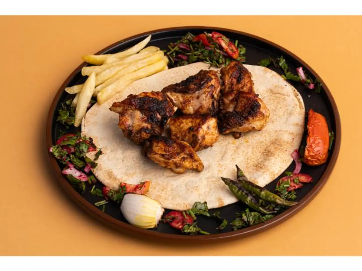 صحن دجاج بالعظم