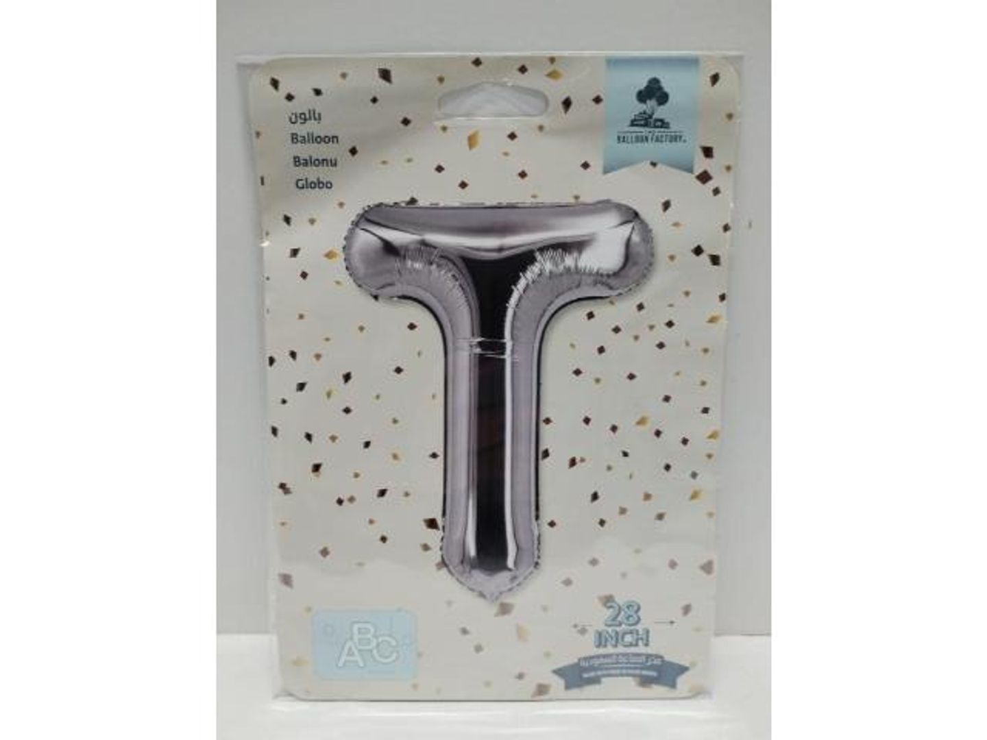 Silver Balloon Letter T