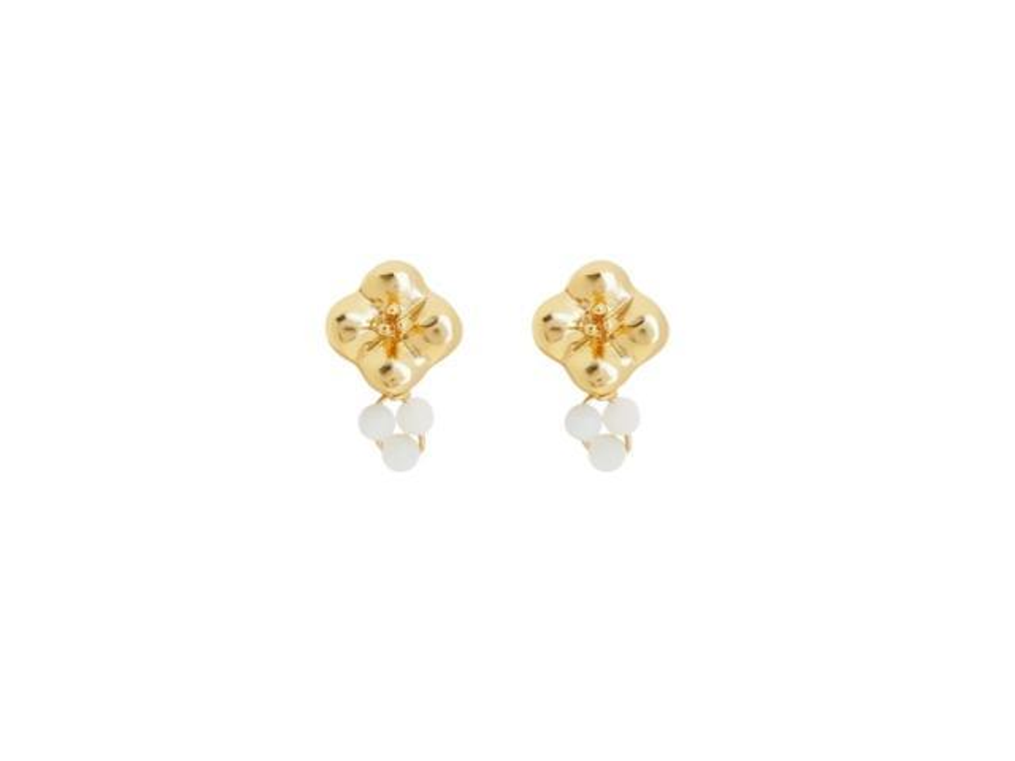 Diala Earrings White