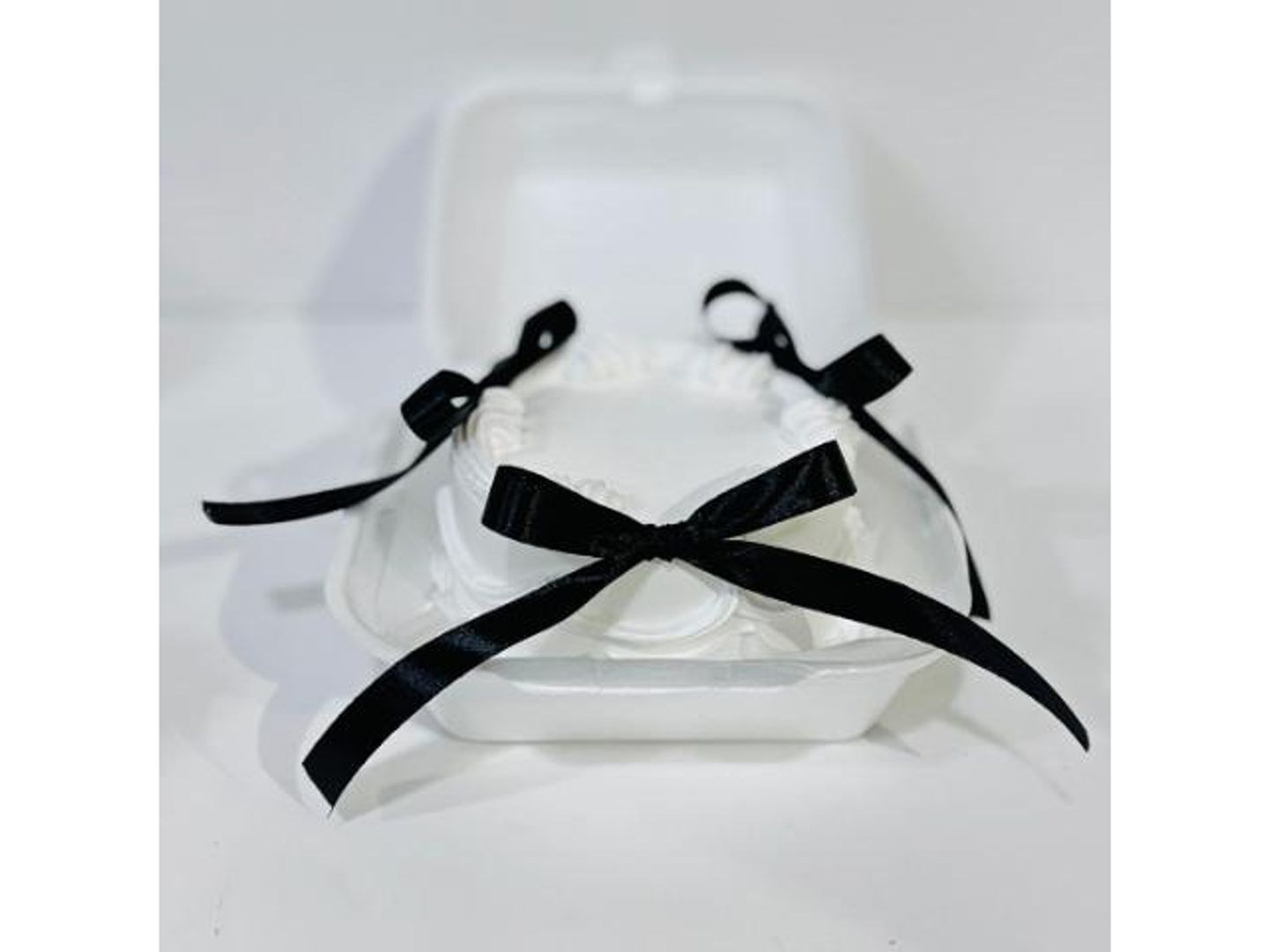 Chocolate Bento Black Ribbon Lunch Box Cake