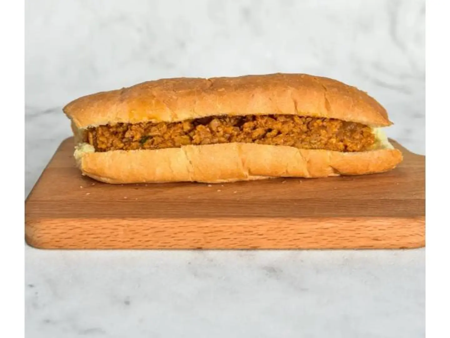 Minced Meat And Cheese Sandwich