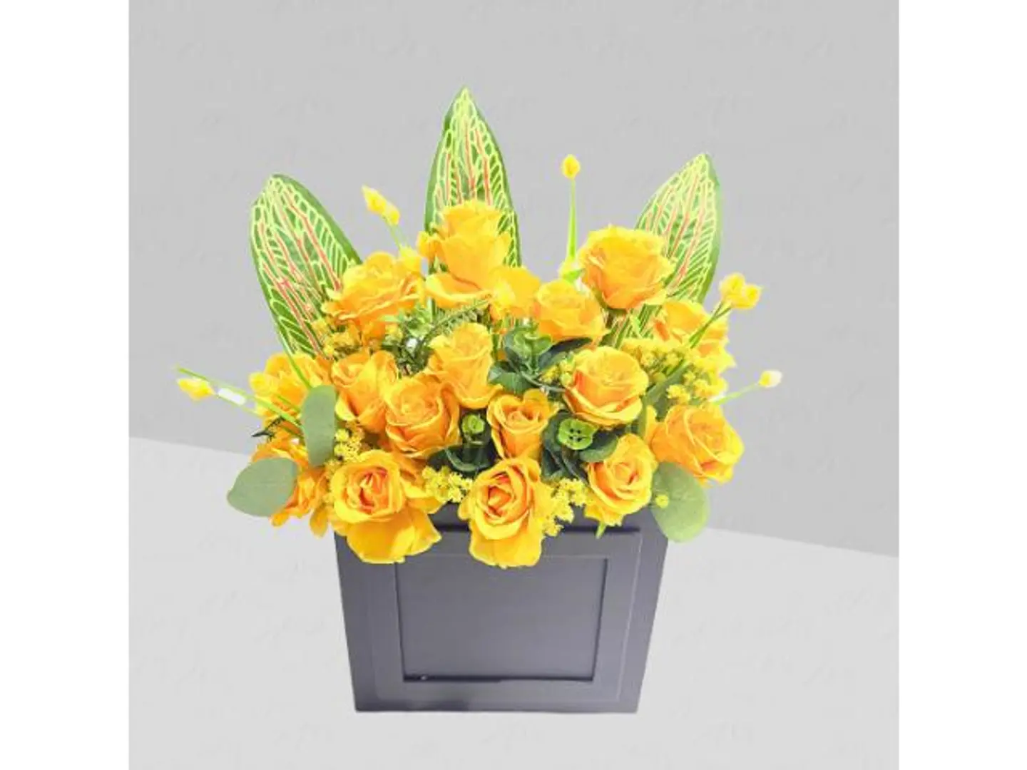 Yellow Rose And Lavender Box 118