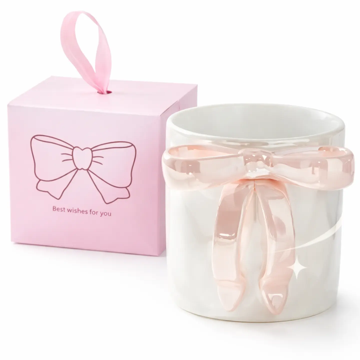 كوب الفيونكة الوردية