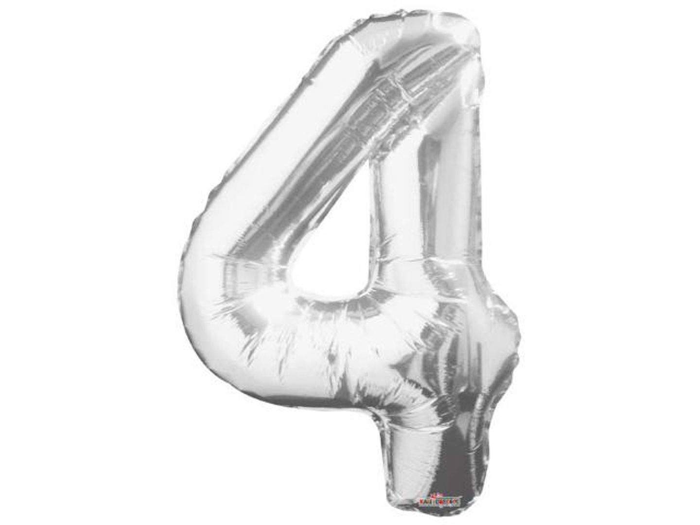 Silver 4 Helium Balloon