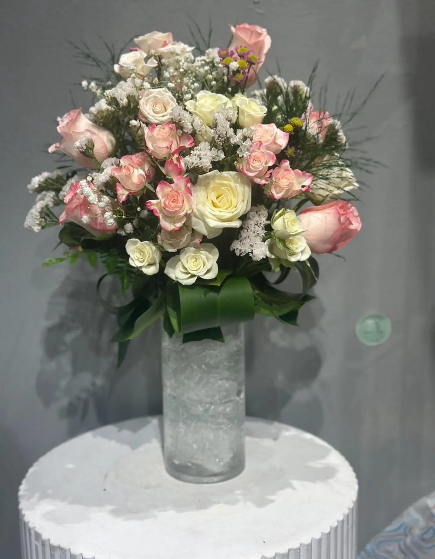 مزهريات وردية