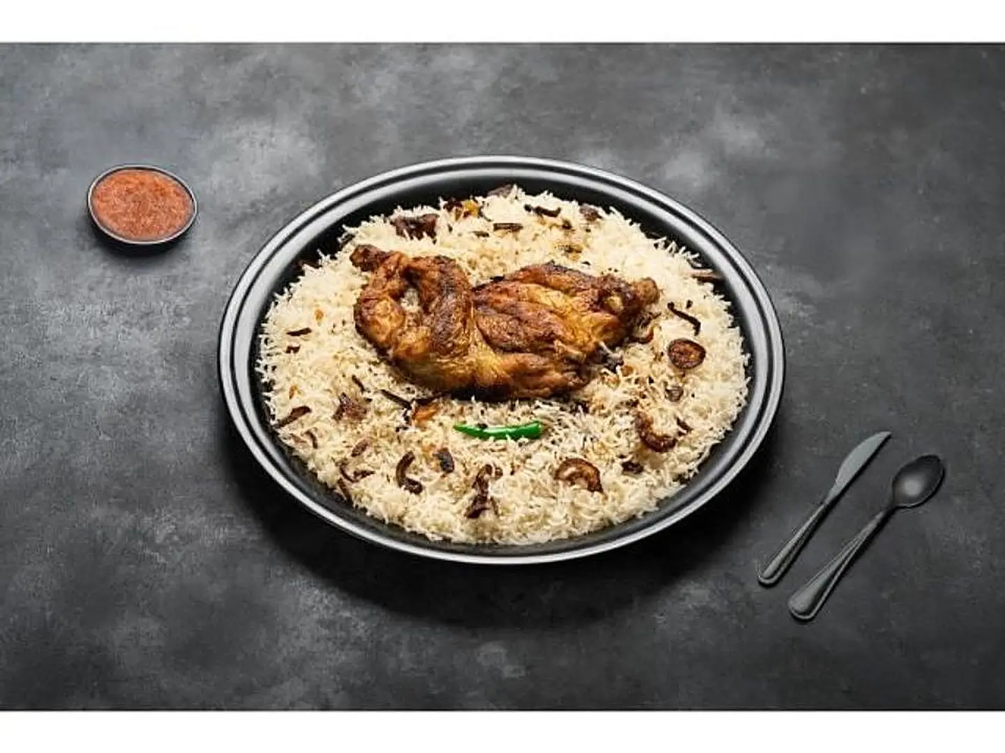 Madbi Chicken Half With Rice