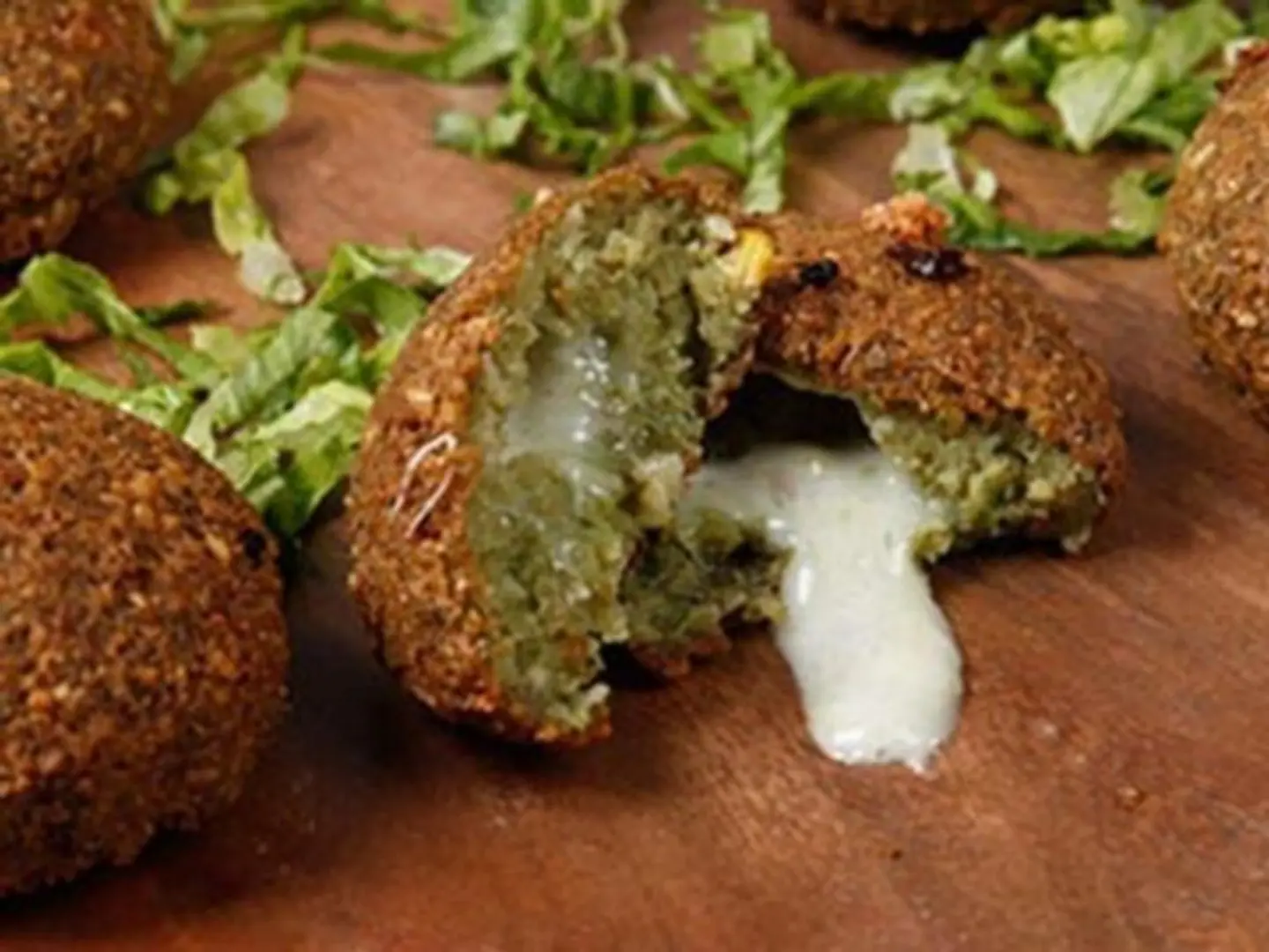 Falafel With Kiri Cheese