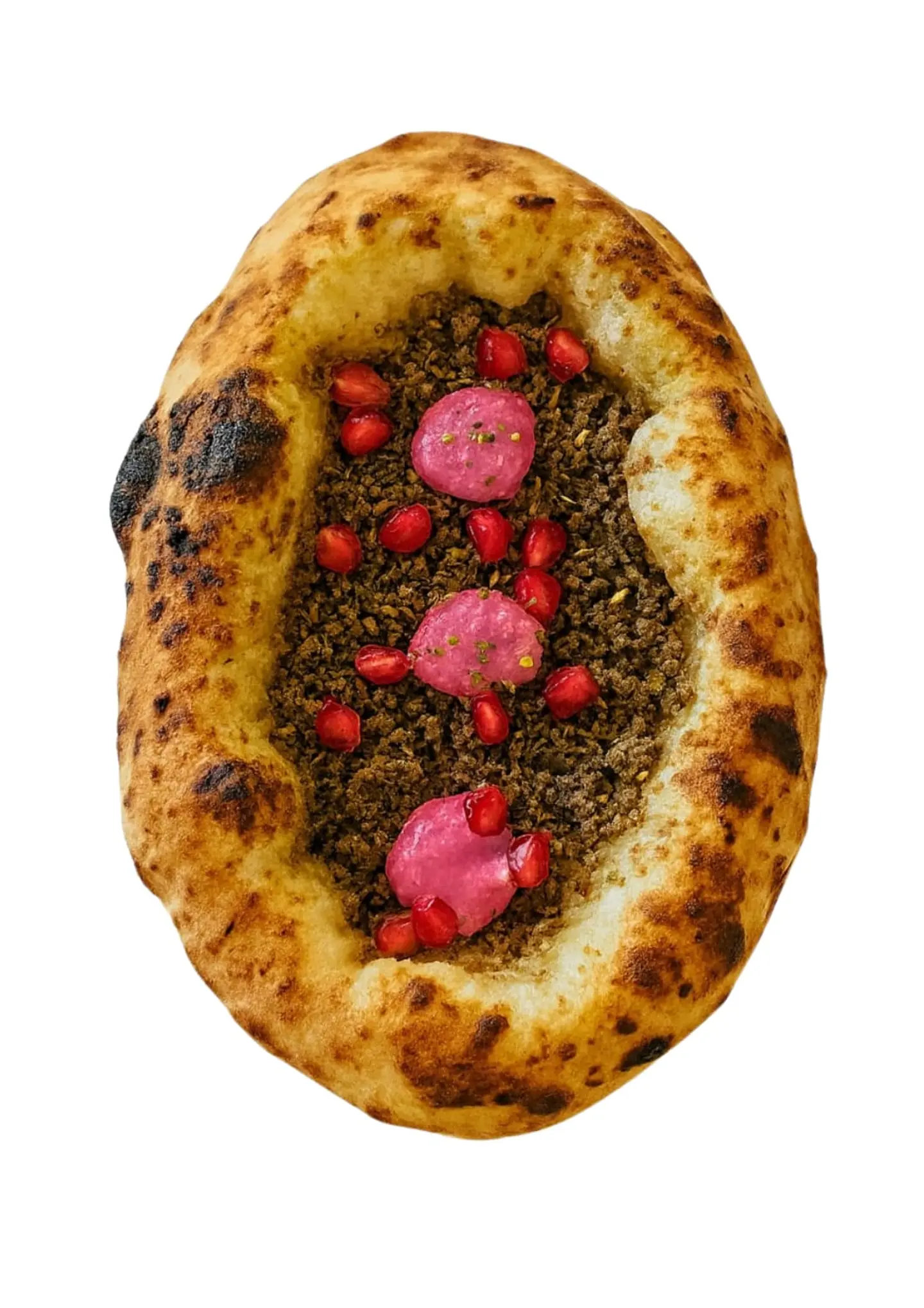 فطيرة زعتر مع لبنه الشمندر
