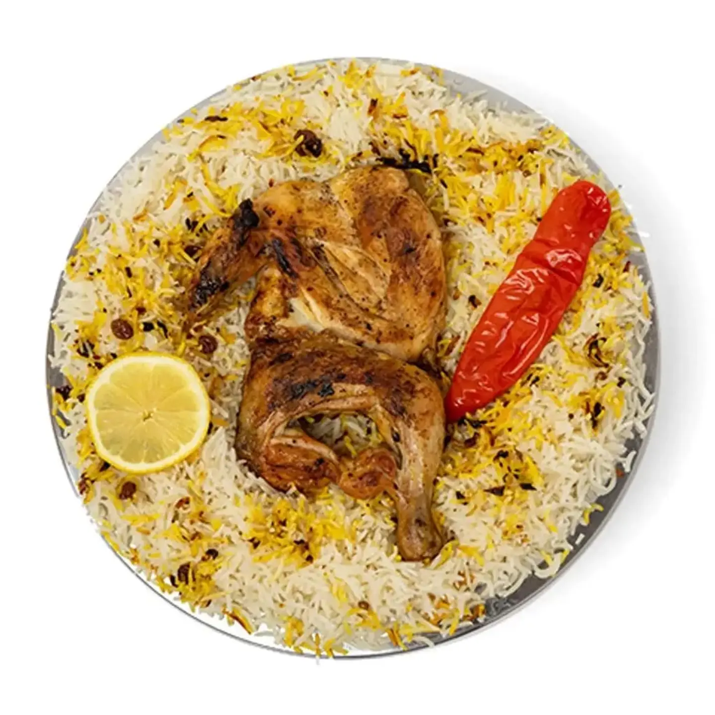 Half Chicken Madbi With Rice