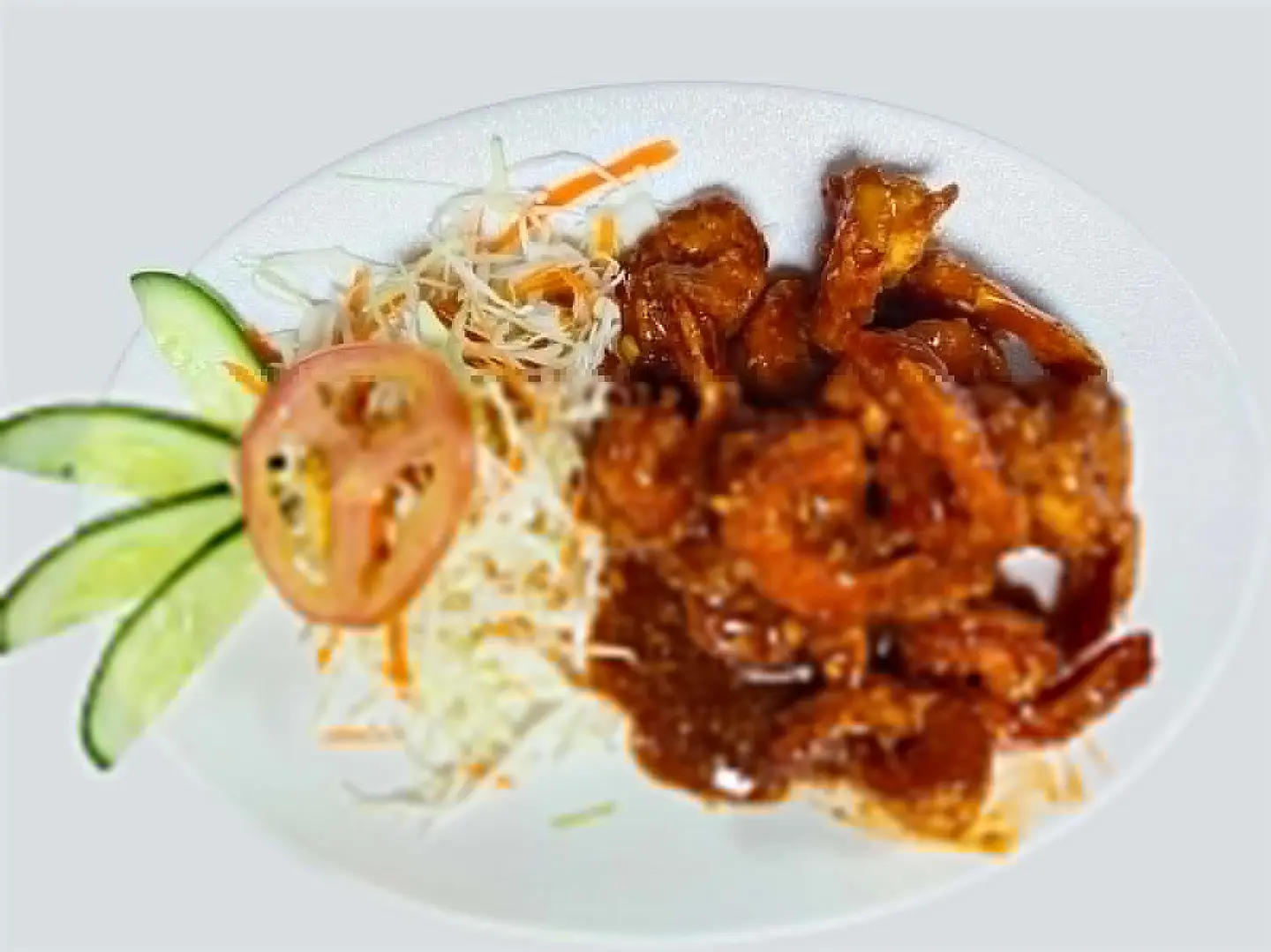 روبيان مع الثوم والفلفل الاسود