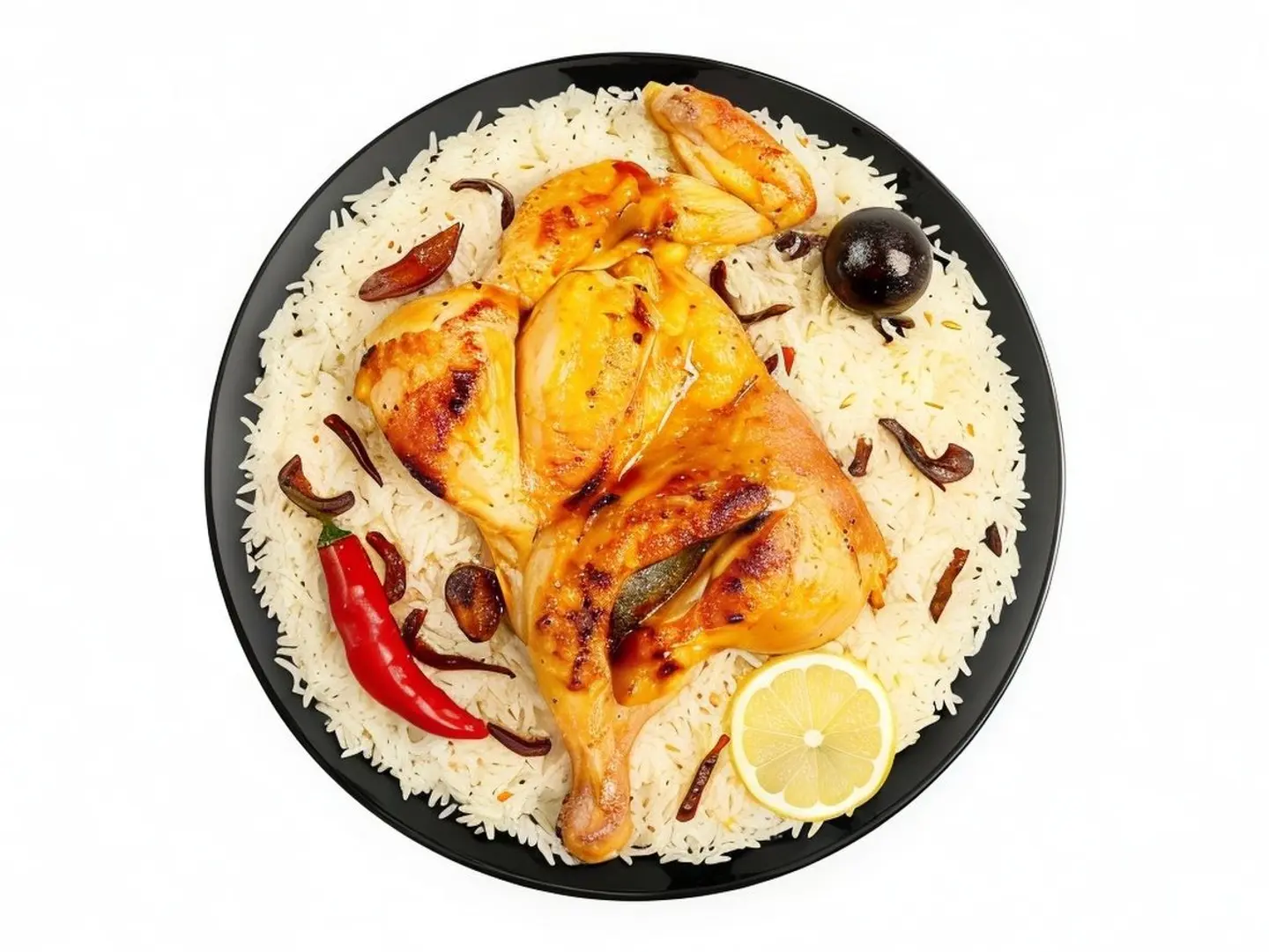 نصف دجاج مظبي