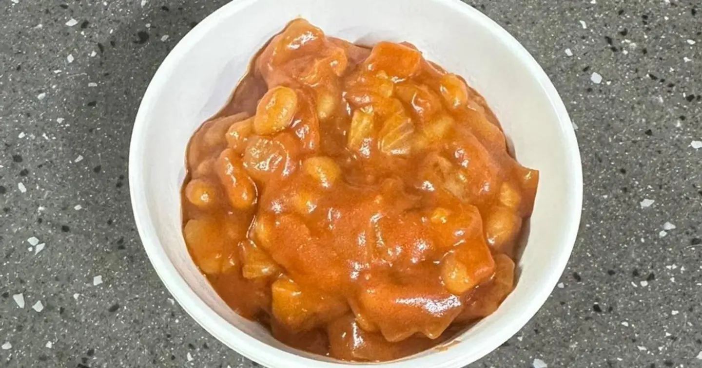 Dry Beans With Liquid Cheese