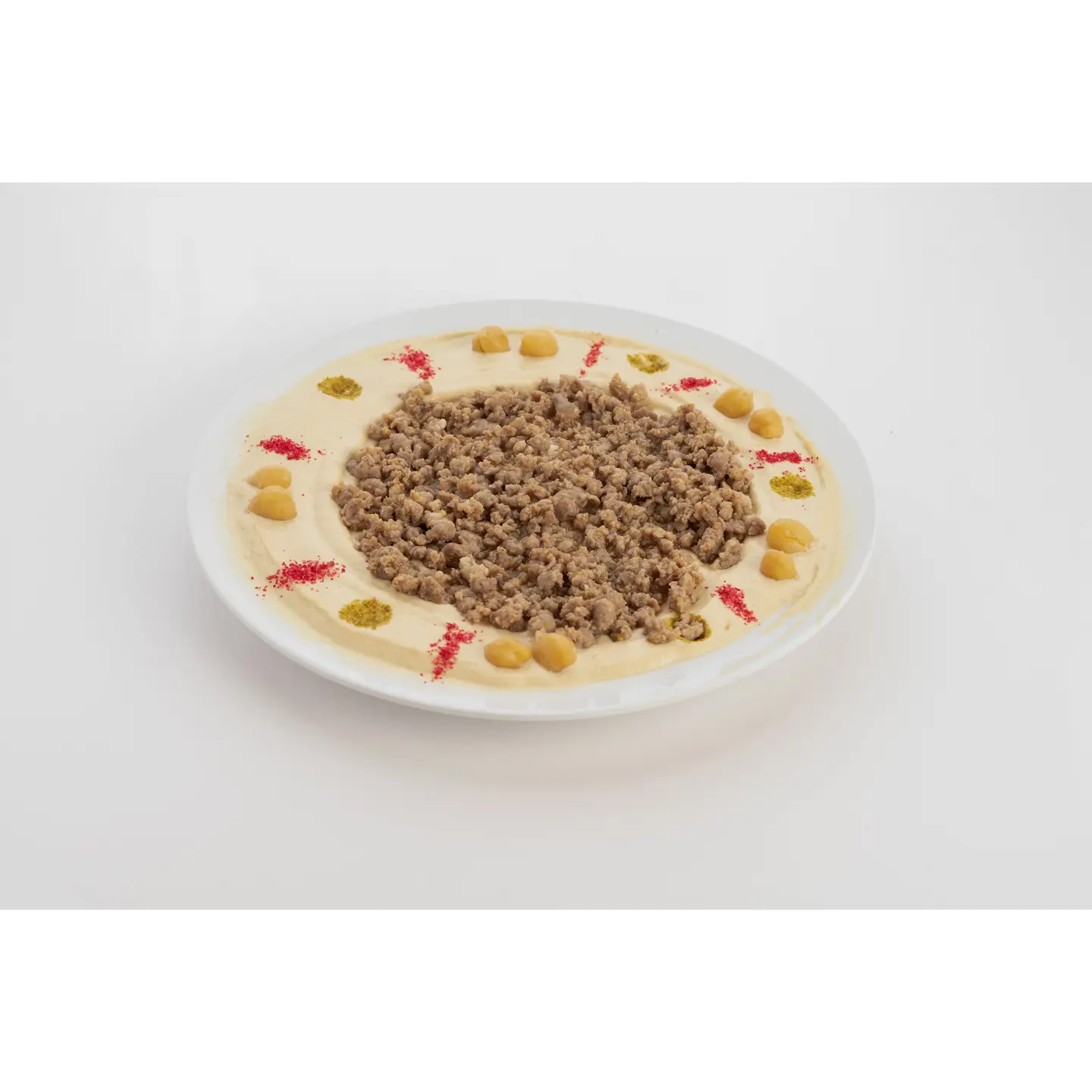 حمص باللحم الطازج