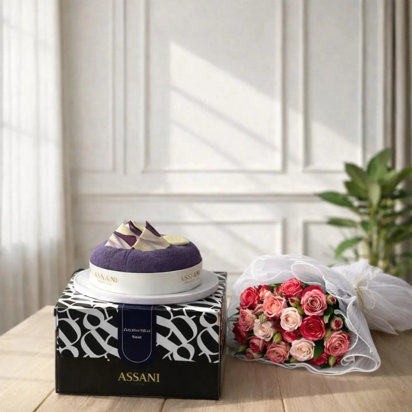 A Bouquet Of Roses And A Cake For Me And Dani 1