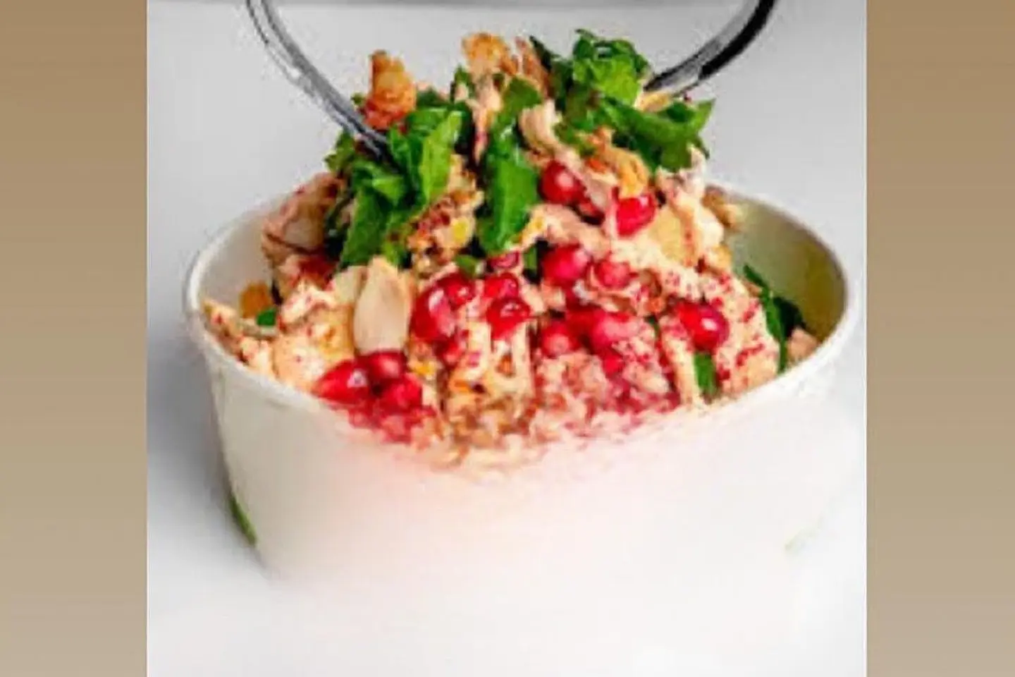 سلطة شاورما لحم