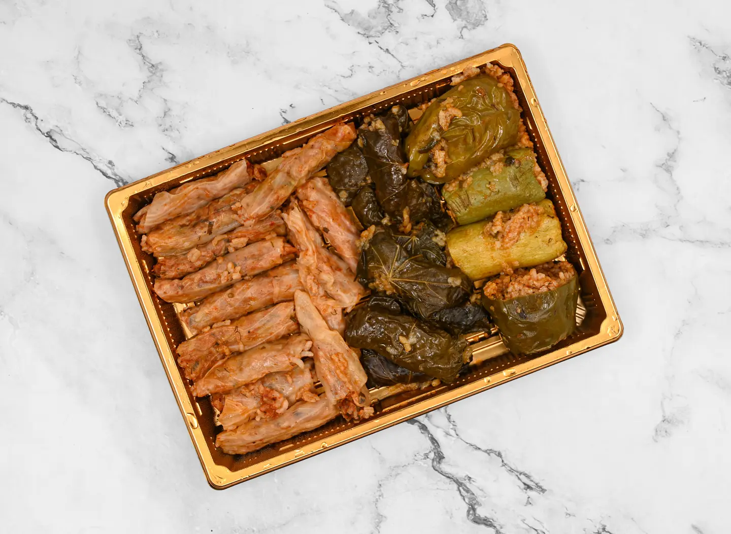 Large Plate Of Mixed Stuffed Vegetables