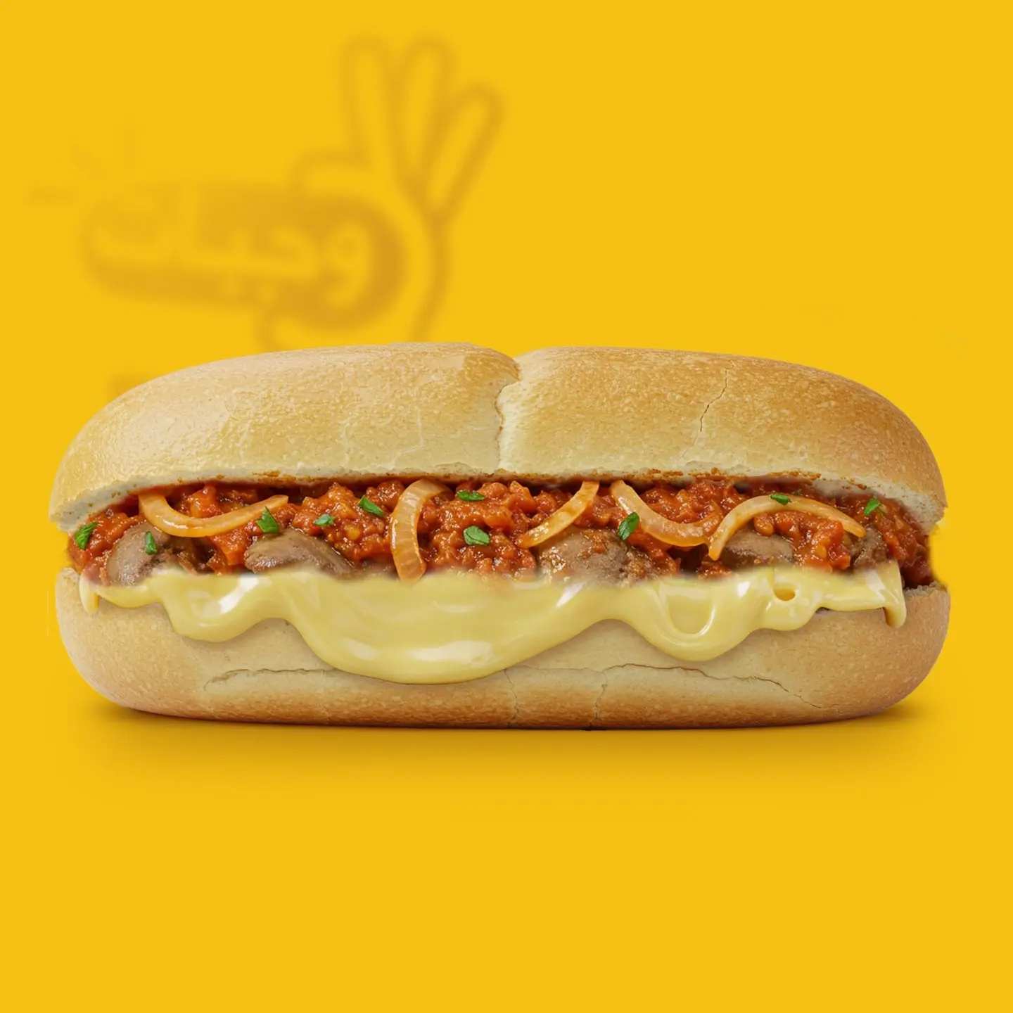 ساندويتش‭ ‬كبدة‭ ‬بالجبنة