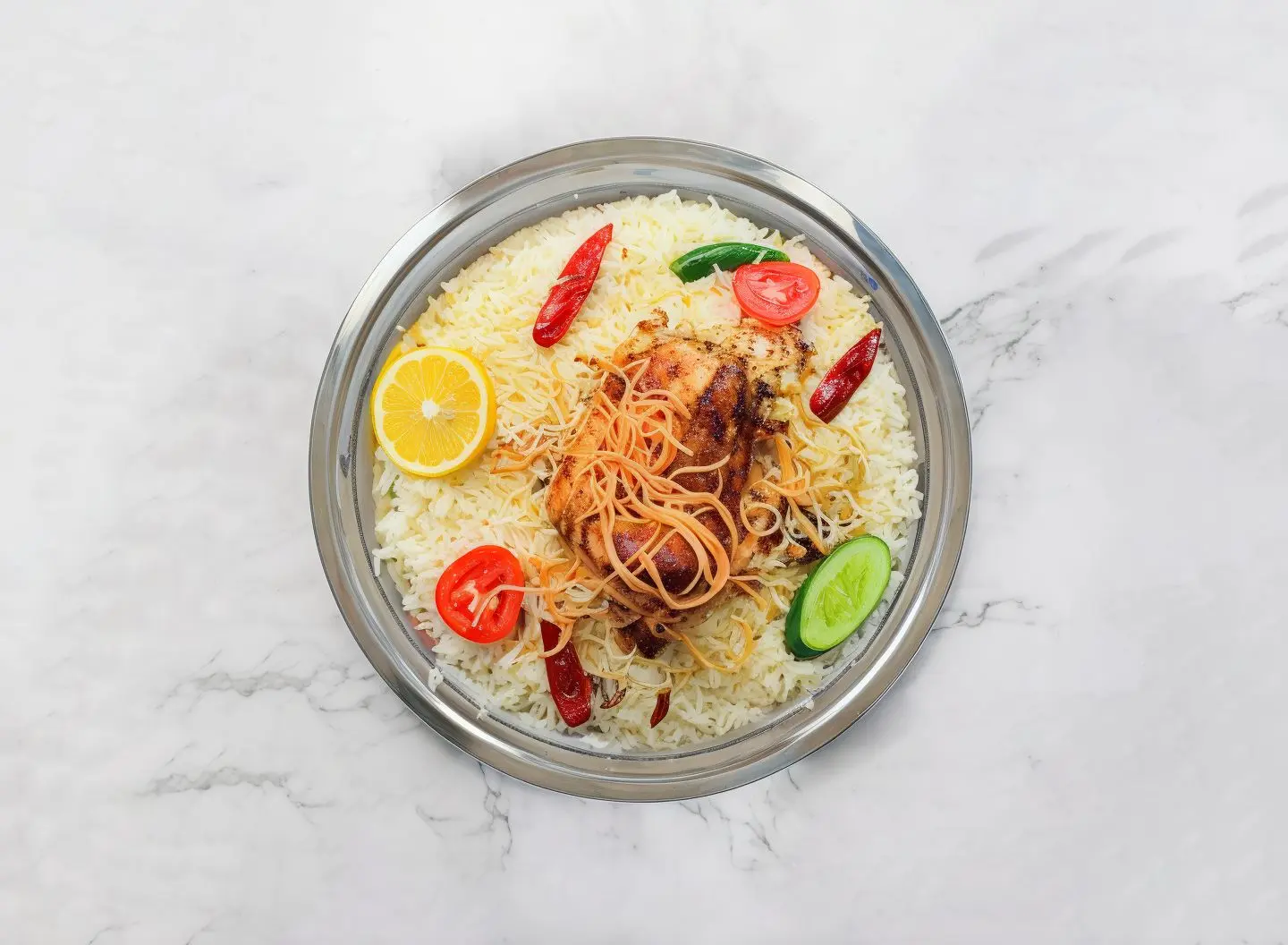 Half Grilled Chicken With Shabi Rice