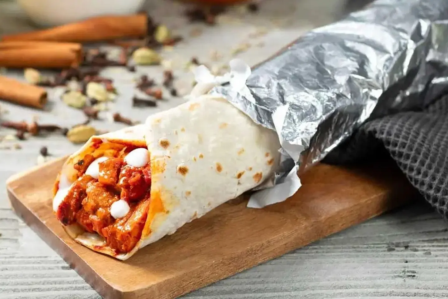 Butter Chicken Wrap
