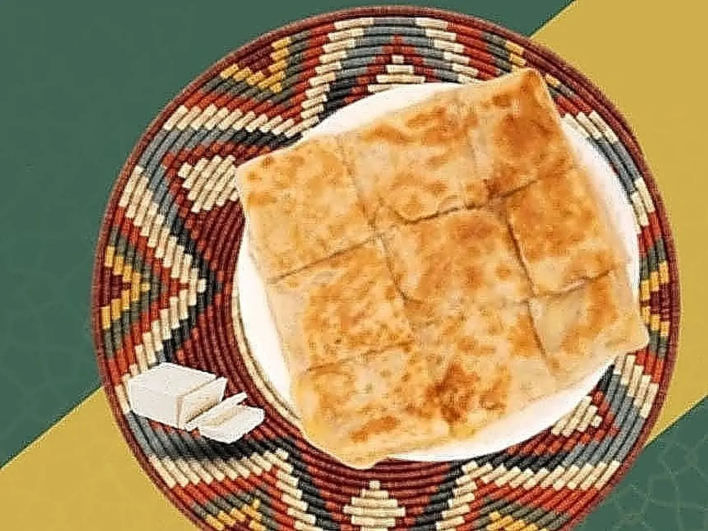 Double Cheese Sweet Mutabbaq