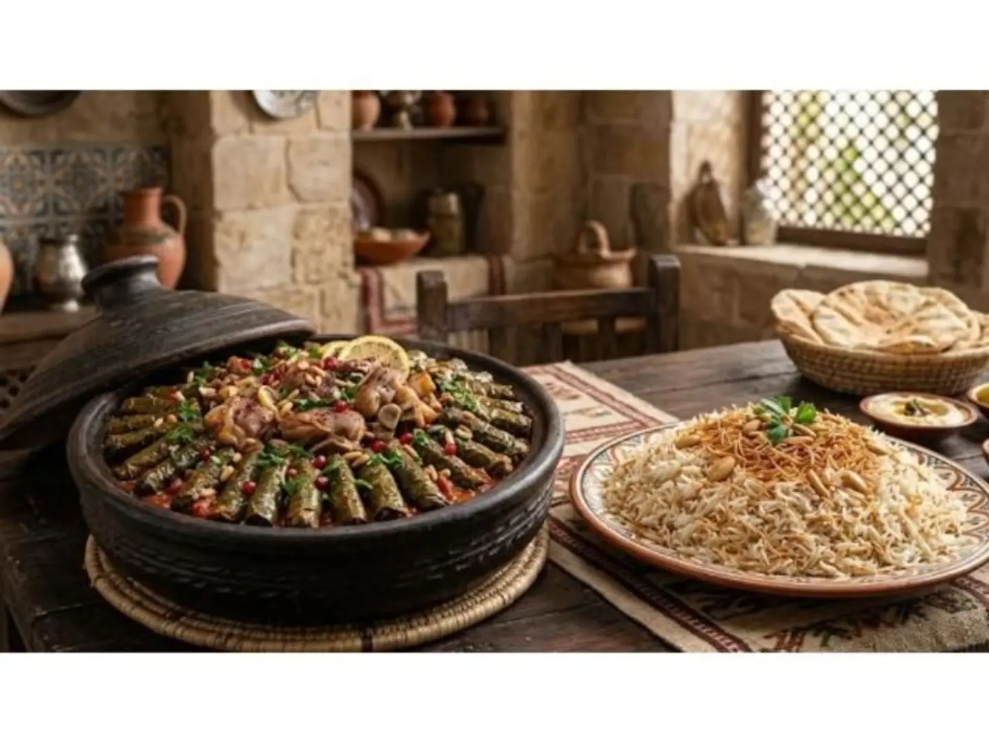 Trotters Grape Leaves Tagine With Rice