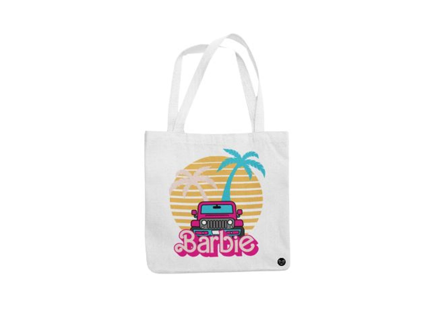 Barbie Car White Tote Bag