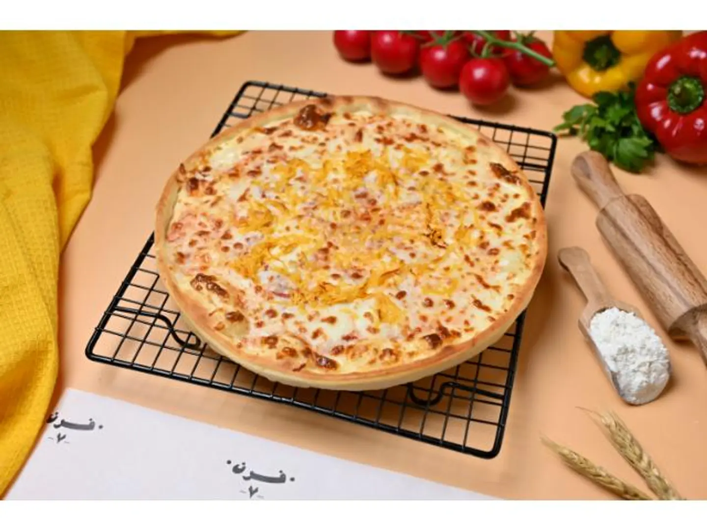 بيتزا مارجريتا تشيدر وسط - وسط