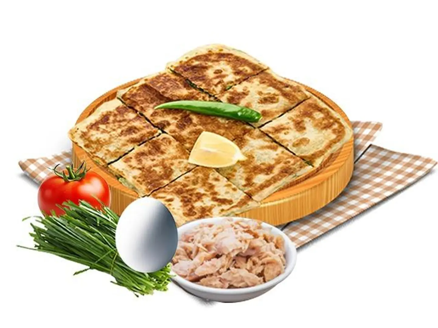 مطبق خضار تونة