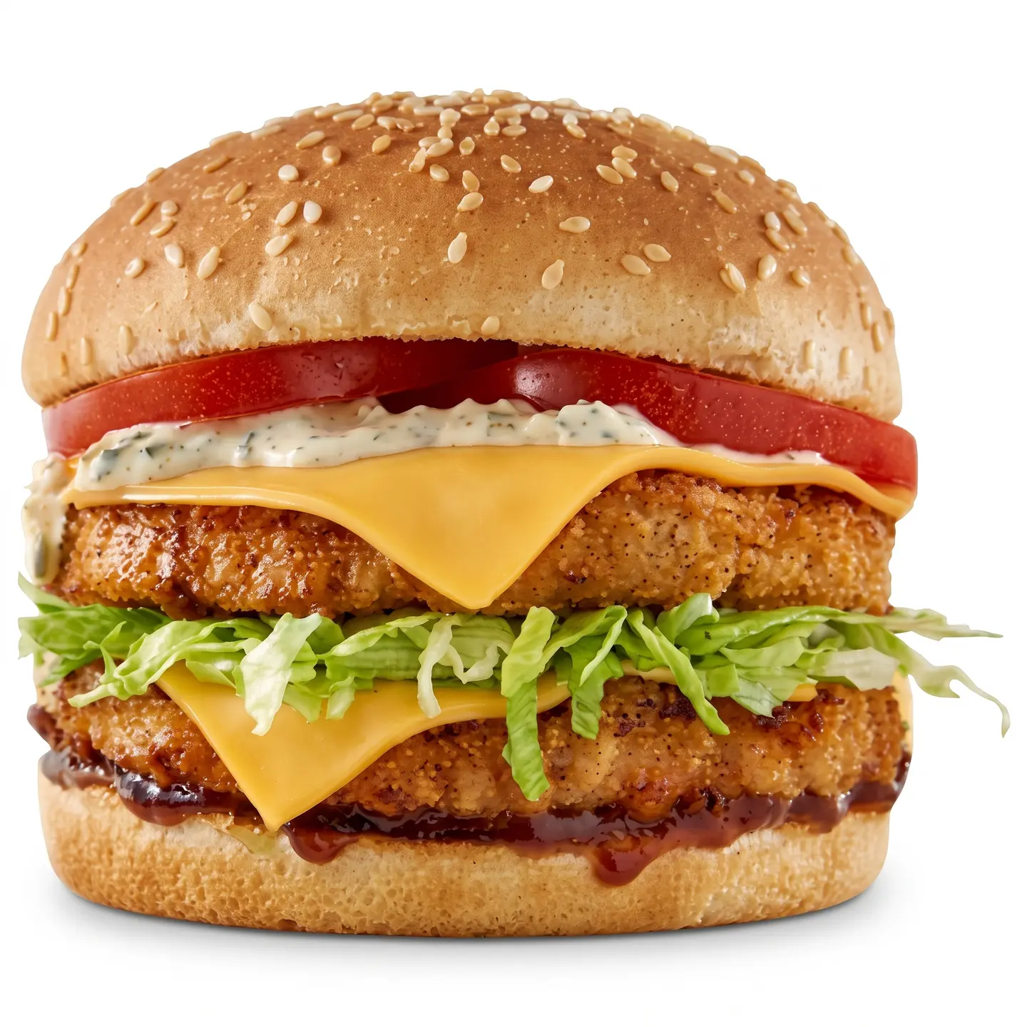 Double Grilled Chicken Burger