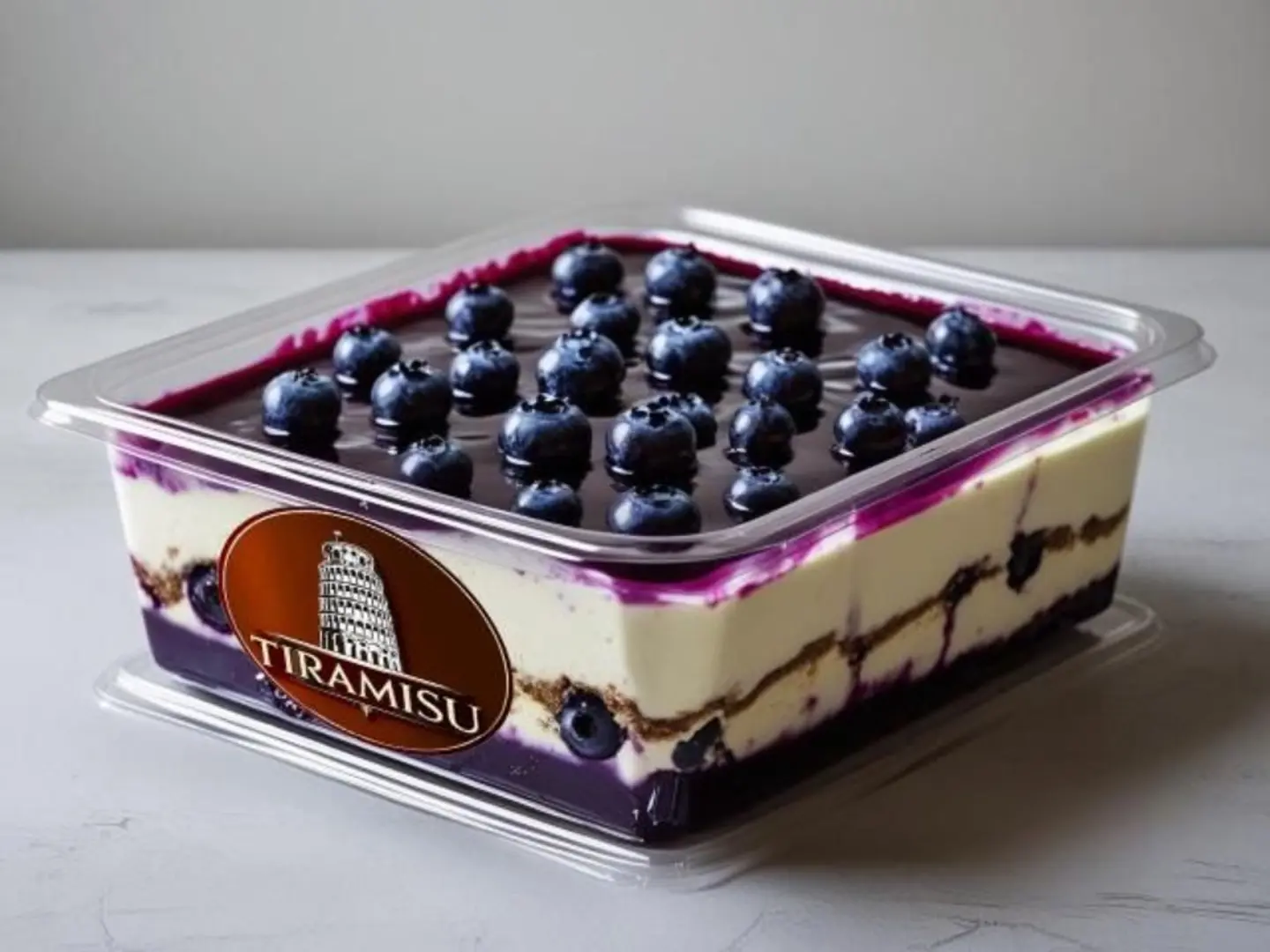 Blueberry Flavor Tiramisu Tray