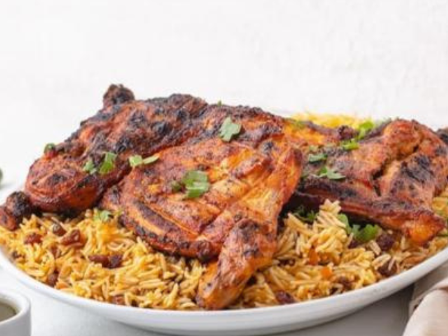 Charcoal Half Chicken With Rice