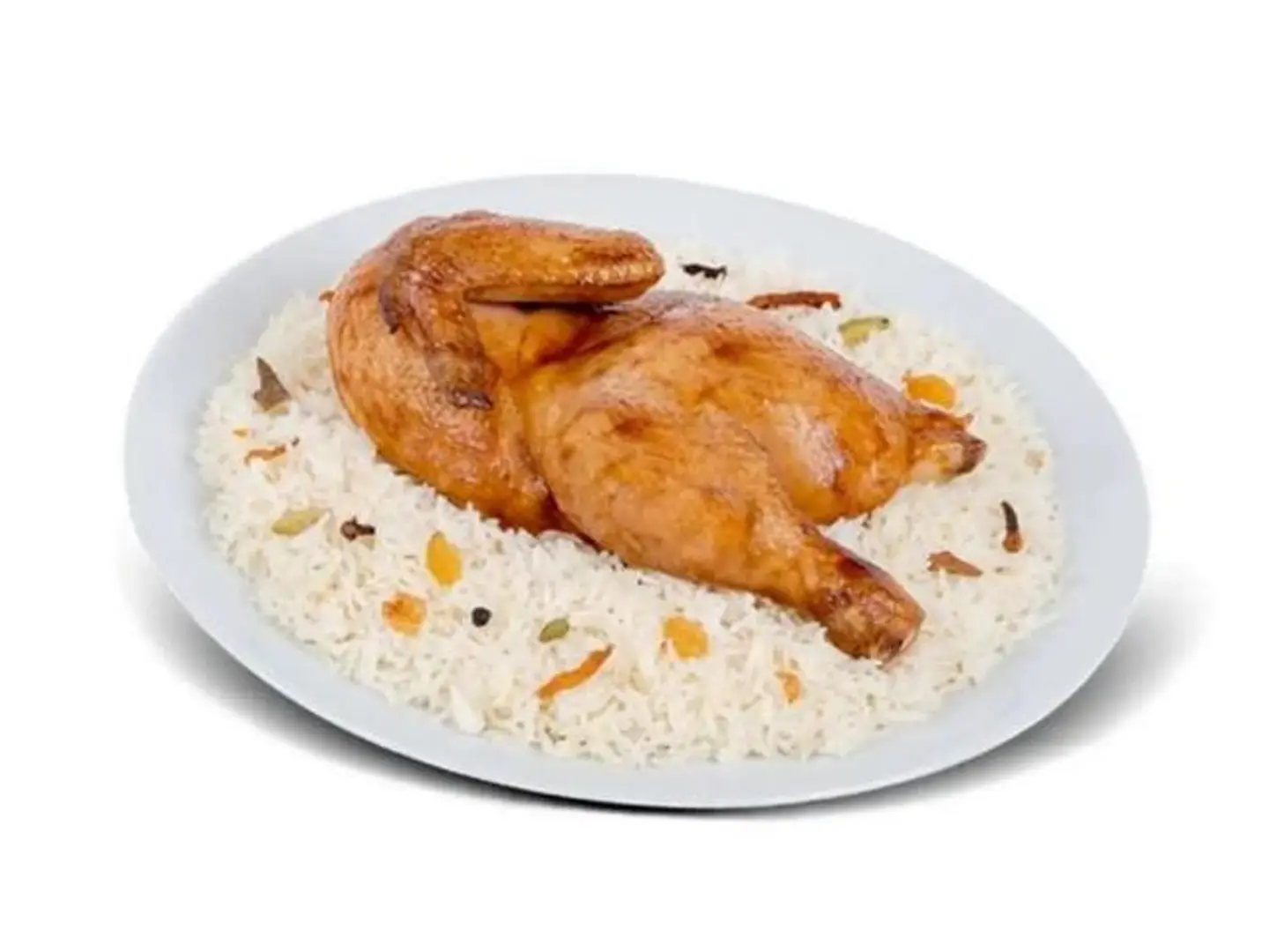 Half Madfoon Chicken With Bashawer Rice