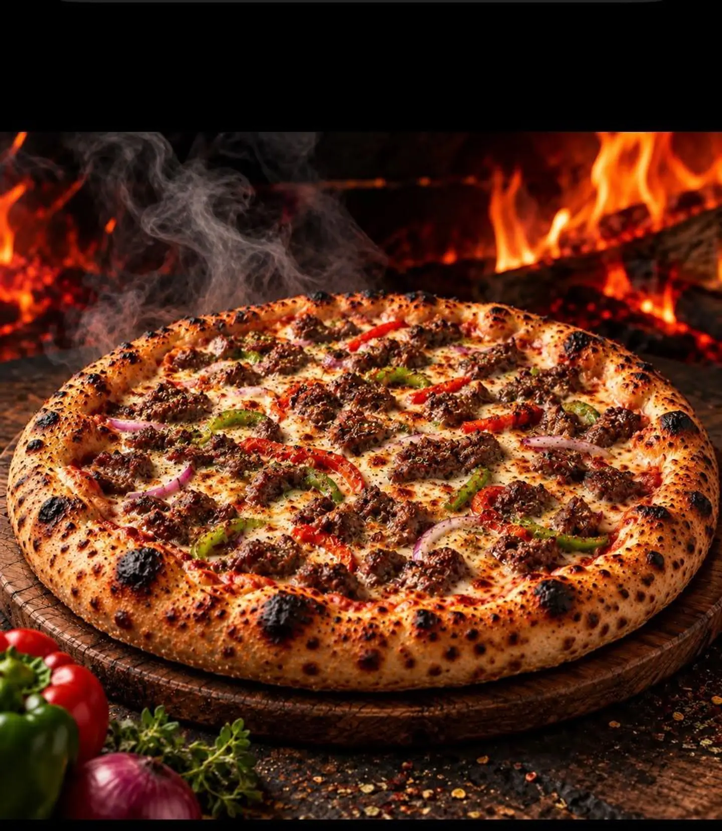 Double Burger Pizza