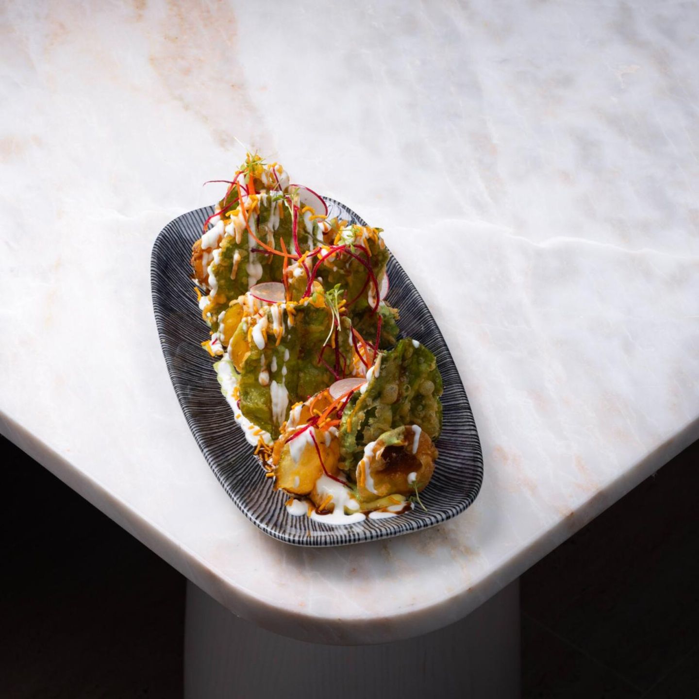 Zucchini Spinach Papdi Chaat